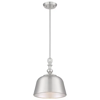 Savoy House Berg 12" Wide Satin Nickel Bell Mini Pendant