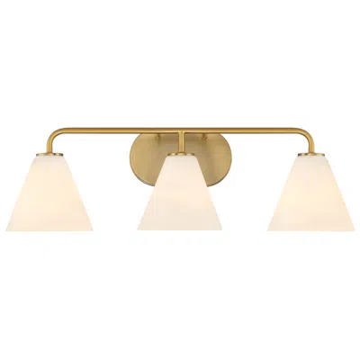 Savoy House Blair 25 1/2" Wide Warm Brass 3-light Bath Light