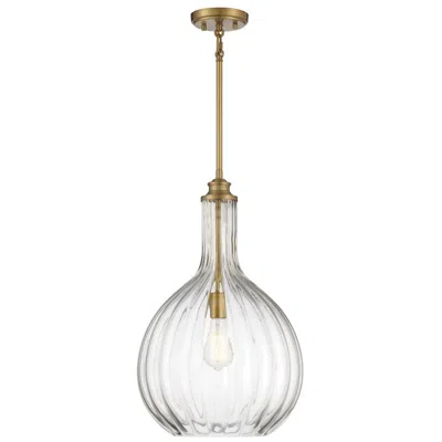 Savoy House Brandon 14" Wide Warm Brass Pendant Light