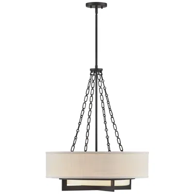 Savoy House Brentwood 4-light Pendant In Matte Black