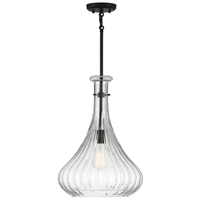 Savoy House Bristo 14" Wide Matte Black Metal Pendant Light