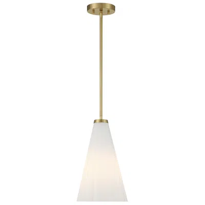 Savoy House Bristol 9" Wide Warm Brass Mini Pendant