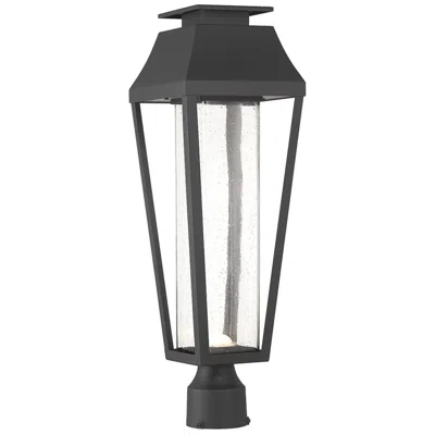 Savoy House Brookline Led Outdoor Post Lantern In Matte Black