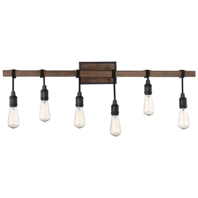 Savoy House Burgess 39" Wide Durango Bronze 6-light Vanity Bath Light