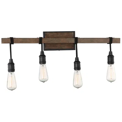 Savoy House Burgess 4-light Bathroom Vanity Light In Durango