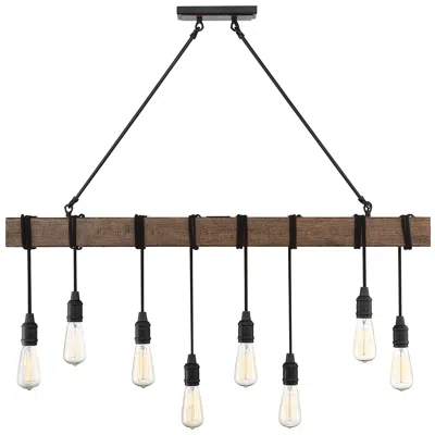 Savoy House Burgess 8-light Linear Chandelier In Durango