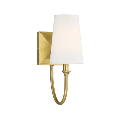Savoy House Cameron 13" High Warm Brass Wall Sconce