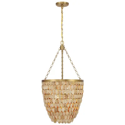 Savoy House Catalan 4-light Pendant In Warm Brass By Breegan Jane In Gold