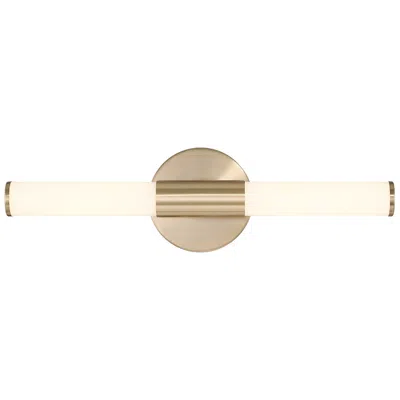 Savoy House Connor 18" Mini Tube Led Cylinder Vanity Light In Brass
