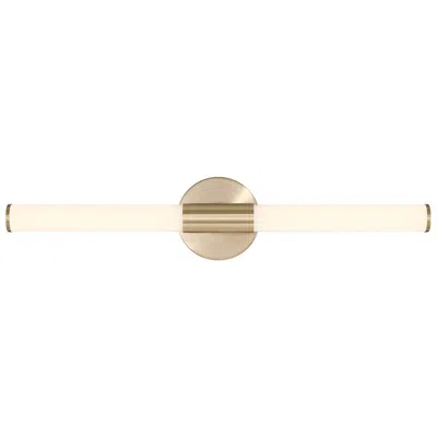 Savoy House Connor 24" Mini Tube Led Cylinder Vanity Light In Brass