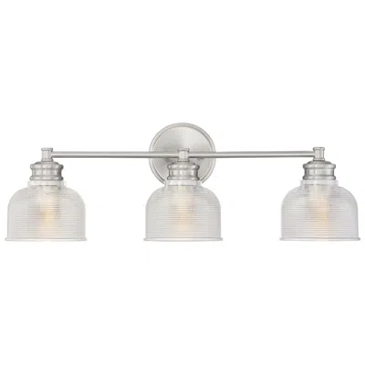 Savoy House Devers 24 1/4" Wide Brushed Nickel 3-light Bath Light In Silver