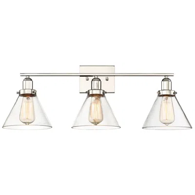 Savoy House Drake 28 1/2" Wide Polished Nickel 3-light Vanity Bath Light