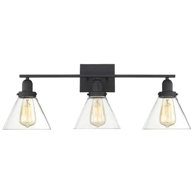 Savoy House Drake 3-light Bathroom Vanity Light In Black