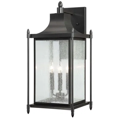 Savoy House Dunnmore 3-light Outdoor Wall Lantern In Black