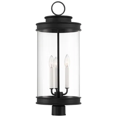 Savoy House Englewood 3-light Outdoor Post Lantern In Matte Black