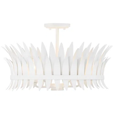 Savoy House Ensley 20"w Bisque White 4-light Ceiling Light In Multi