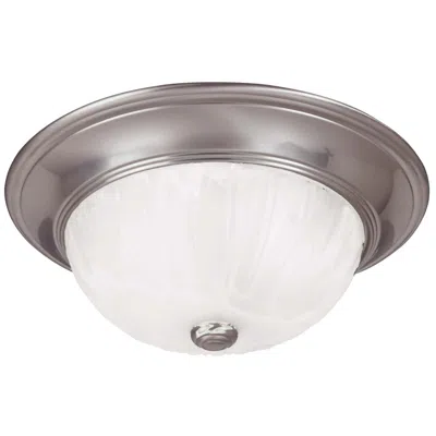 Savoy House Essentials 11" Wide Satin Nickel 2-light Ceiling Light