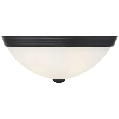 Savoy House Essentials  13" Wide Matte Black 2-light Ceiling Light