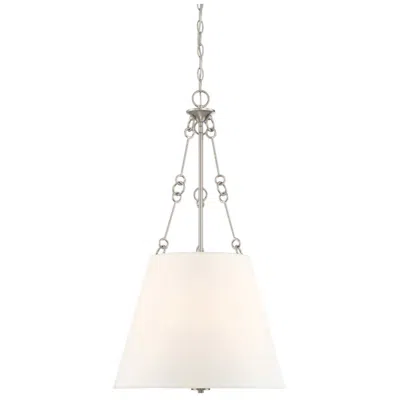 Savoy House Essentials Austin 18" Wide Satin Nickel 4-light Pendant