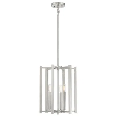 Savoy House Essentials Benson 13" Wide Satin Nickel 3-light Pendant