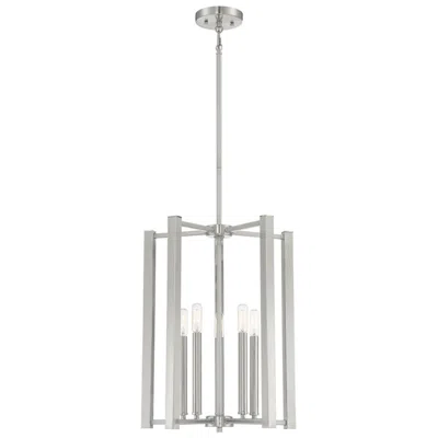 Savoy House Essentials Benson 15.5" Wide Satin Nickel 5-light Pendant