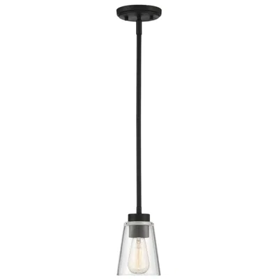Savoy House Essentials Calhoun 5" Wide Matte Black 1-light Mini Pendan