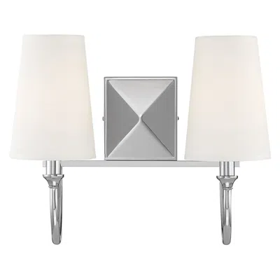 Savoy House Essentials Cameron 15" Wide 2-light Polished Nickel Bath L