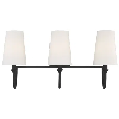 Savoy House Essentials Cameron 24" Wide 3-light Matte Black Bath Light