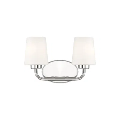 Savoy House Essentials Capra 15" Wide 2-light Polished Nickel Bath Lig