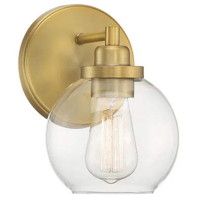 Savoy House Essentials Carson 5.5" Wide 1-light Warm Brass Bath Light