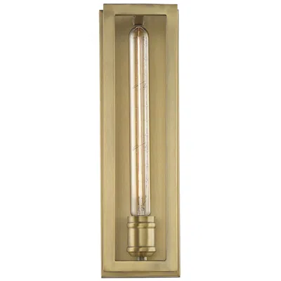 Savoy House Essentials Clifton 15.25" High Warm Brass 1-light Wall Sco