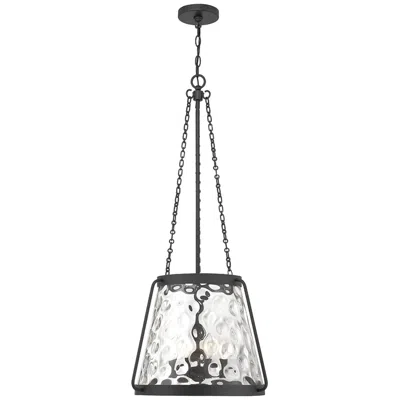 Savoy House Essentials Crawford 18" Wide Matte Black 4-light Pendant
