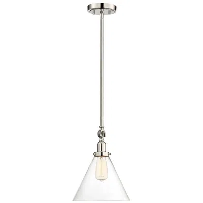 Savoy House Essentials Drake 10" Wide Polished Nickel 1-light Pendant
