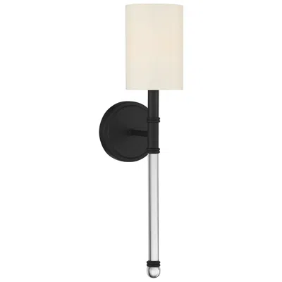 Savoy House Essentials Fremont 21" High Matte Black 1-light Wall Sconc