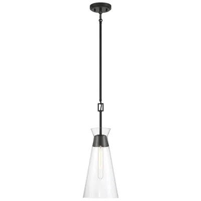 Savoy House Essentials Lakewood 8" Wide Matte Black 1-light Pendant