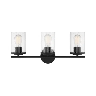 Savoy House Essentials Marshall 22" Wide 3-light Matte Black Bath Ligh