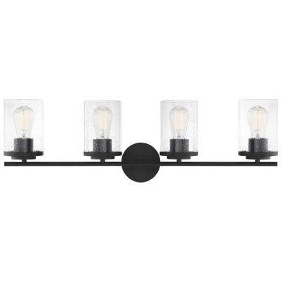 Savoy House Essentials Marshall 31" Wide 4-light Matte Black Bath Ligh