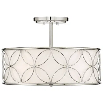 Savoy House Essentials Reid 20" Wide Polished Nickel 4-light Ceiling L