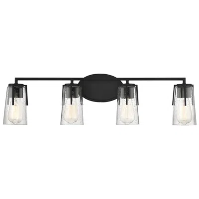 Savoy House Essentials Sacremento 32" Wide 4-light Black Bath Light