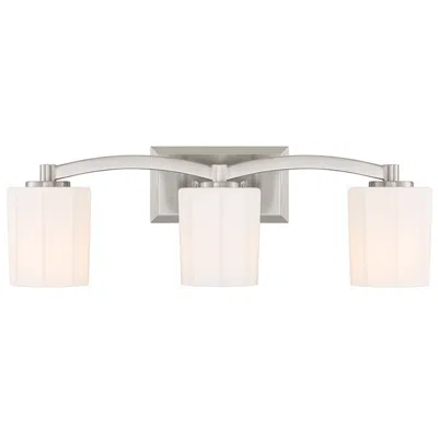 Savoy House Essentials Whitney 24" Wide 3-light Satin Nickel Bath Ligh