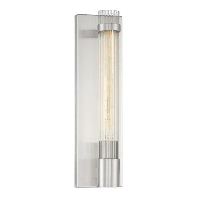 Savoy House Essentials Willmar 16" High Satin Nickel 1-light Wall Scon