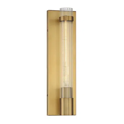 Savoy House Essentials Willmar 16" High Warm Brass 1-light Wall Sconce