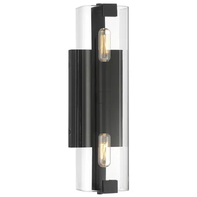 Savoy House Essentials Winfield 15.5" High Matte Black 2-light Wall Sc