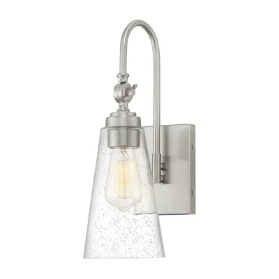 Savoy House Essentials York 16" High Satin Nickel 1-light Wall Sconce