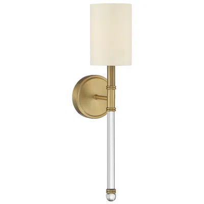 Savoy House Fremont 21" High Warm Brass Wall Sconce