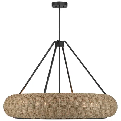 Savoy House Gaia 6-light Pendant In Matte Black By Breegan Jane In Gold