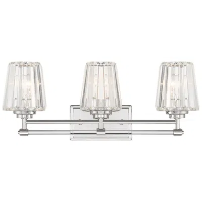 Savoy House Garnet 24" Wide Polished Nickel 3-light Bath Light