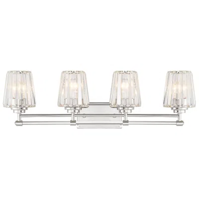 Savoy House Garnet 32"w Polished Nickel 4-light Bath Light