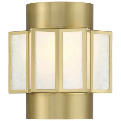 Savoy House Gideon 11" High Warm Brass 2-light Wall Sconce