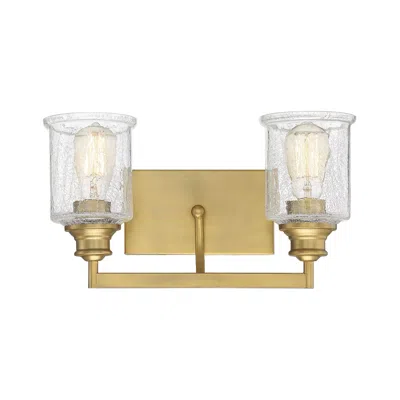 Savoy House Hampton 16" Wide 2-light Warm Brass Bath Light